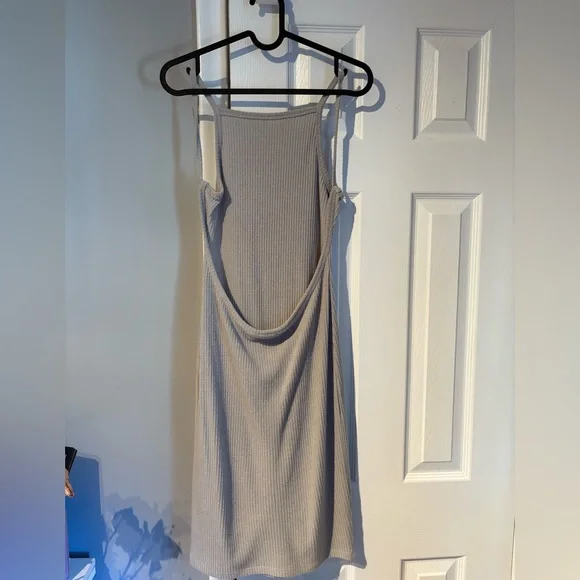 Community Gray Ribbed Dress - Picture 2 of 4